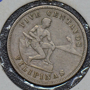 Philippines 1917 5 Centavos eagle animal  190049 combine shipping