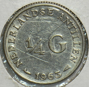 Netherlands Antilles 1963 1/4 Gulden 904025 combine shipping