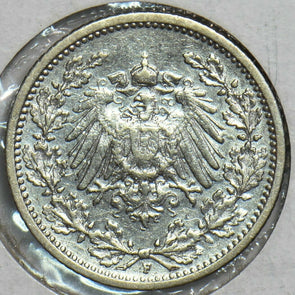 Germany 1906 f 1/2 Mark Empire 152946 combine shipping