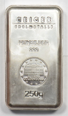 1990-'s Silver Art Bar 250gram Geiger Bar BU0910