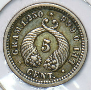 Colombia 1902 5 Centavos 296673 combine shipping
