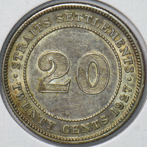 Straits Settlements 1927 20 Cents  291019 combine shipping