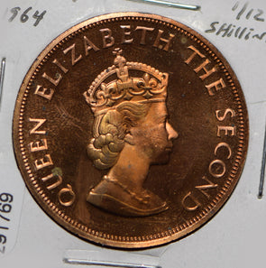 Jersey 1964 1/12 Shilling Lion animal proof 291769 combine shipping