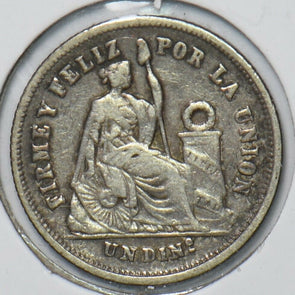 Peru 1866 YB Dinero 295731 combine shipping