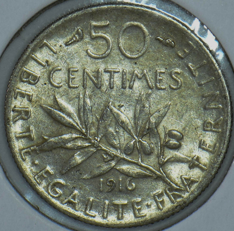 France 1916 50 Centimes 290780 combine shipping