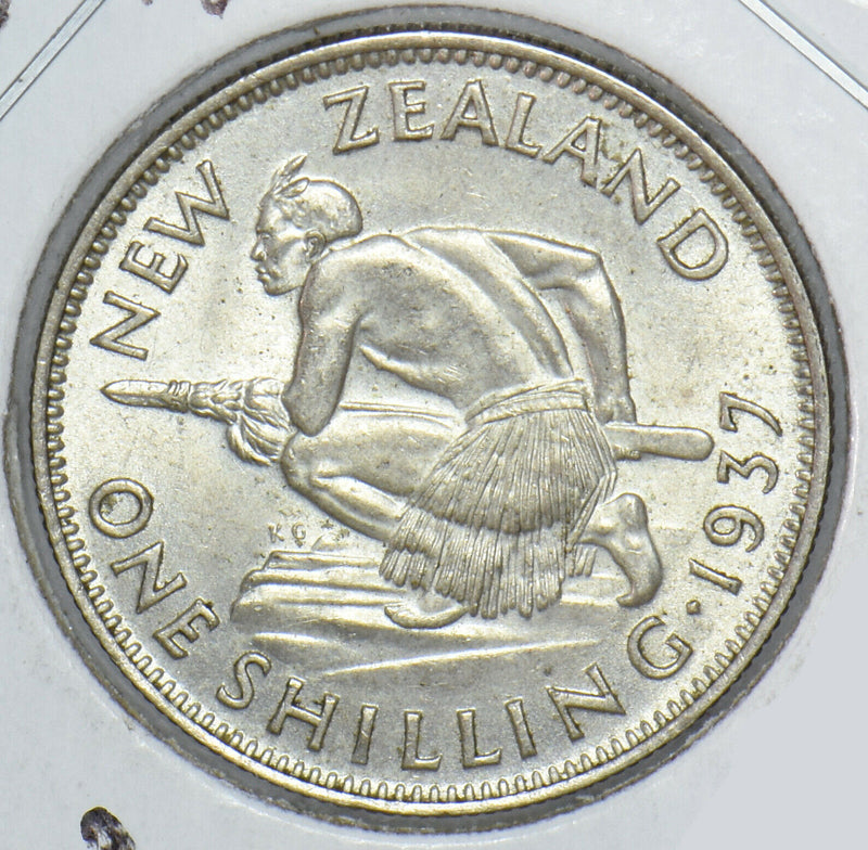 New Zealand 1937 Shilling 291434 combine shipping