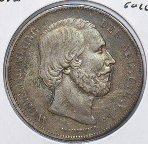 Netherlands 1872 2 1/2 Gulden Lion animal 490536 combine shipping