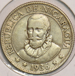 Nicaragua 1936 25 Centavos N0244 combine shipping