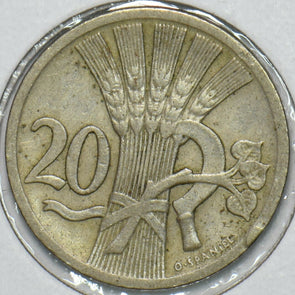 Czechoslovakia 1926 20 Haleru Lion animal 152710 combine shipping