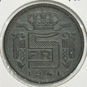 Belgium 1941 FL 5 Francs 0 197877 combine shipping