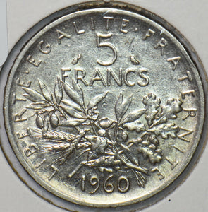 France 1960 5 Francs 194563 combine shipping