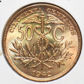 Bolivia 1942 50 Centavos 295779 combine shipping