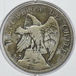 Chile 1902 S 50 Centavos Condor animal 295164 combine shipping