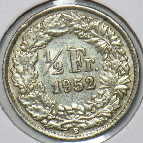 Switzerland 1952 1/2 Franc 151095 combine shipping