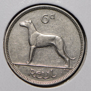 Ireland 1934 6 Pence Wolfhound animal  291709 combine shipping