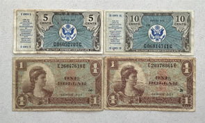 Military Payment Certificates Series 472: 5 Cents & 10 Cents (Both Nice circs),