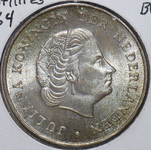 Netherlands Antilles 1964 2 1/2 Gulden Lion animal BU 294962 combine shipping