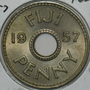 Fiji 1957 Penny 196333 combine shipping