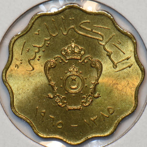 Libya 1965 AH 1385 5 Milliemes 295323 combine shipping