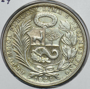 Peru 1924 Sol Laama animal 292732 combine shipping