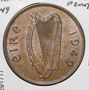 Ireland 1949 Penny Hen with chicks animal  291717 combine shipping