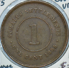Straits Settlements 1885 Cent 490072 combine shipping
