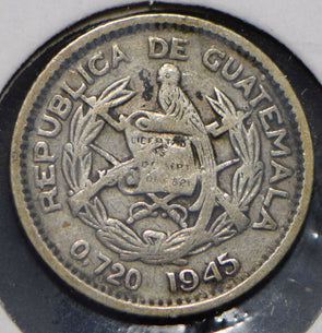 Guatemala 1945 5 Centavos Bird on pillar animal  150010 combine shipping