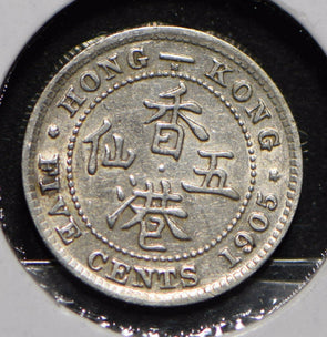 Hong Kong 1905 5 Cents  901665 combine shipping