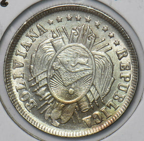 Bolivia 1882 20 Centavos 490716 combine shipping