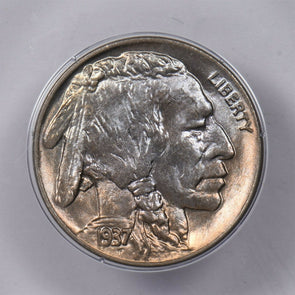 1937 -D 5 Cents PCGS MS65 buffalo nickel COLOR TONING PC1214 combine shipping