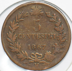 Italy 1867 Vittorio Emanvele II 5 Centesimi 192217 combine shipping