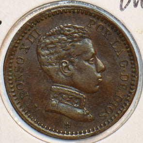 Spain 1904 S.M.V 2 Centimos 195842 combine shipping