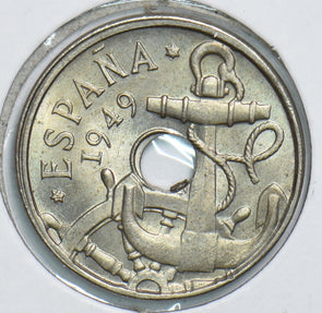 Spain 1949 50 Centimos 299113 combine shipping