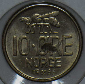 Norway 1966 10 Ore Bee animal 290838 combine shipping