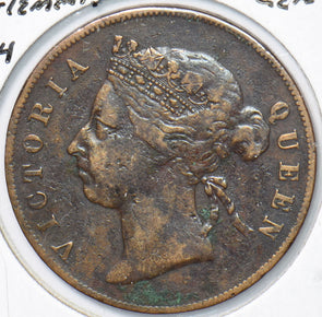 Straits Settlements 1884 Cent  291008 combine shipping