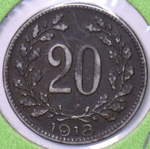 Austria 1918 20 Heller  901894 combine shipping