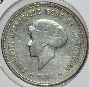 Luxembourg 1929 5 Francs 194802 combine shipping