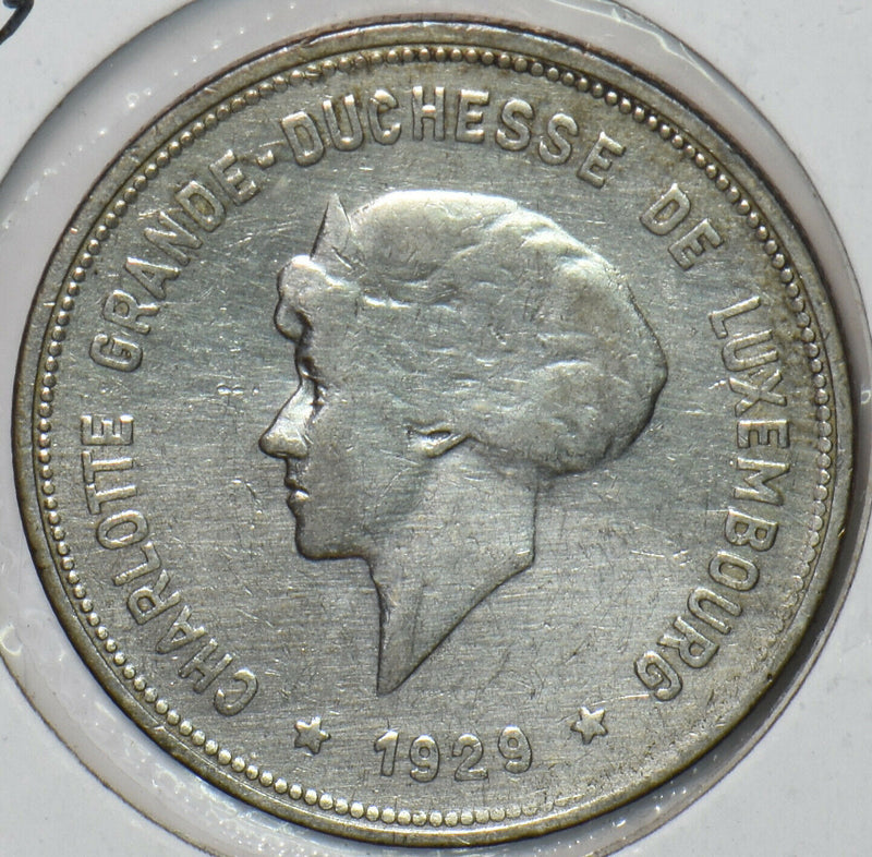 Luxembourg 1929 5 Francs 194802 combine shipping