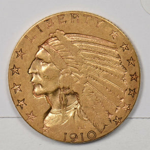 1910 5 Dollars gold $5 Gold Indian Head GL0218 combine shipping