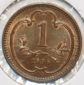 Austria 1895 Heller Eagle animal 194842 combine shipping