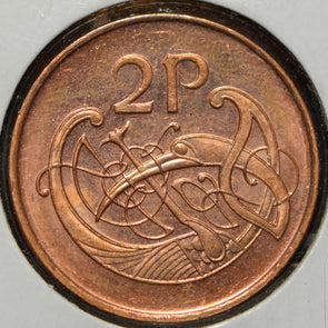 Ireland 1998 2 Pence Styilized bird animal  900649 combine shipping