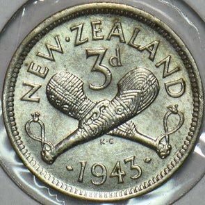 New Zealand 1943 3 Pence 196424 combine shipping