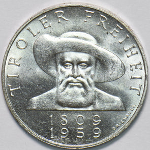 Austria 1809 ~1959 50 Schilling Eagle animal Tiroler Freheit 292530 combine ship