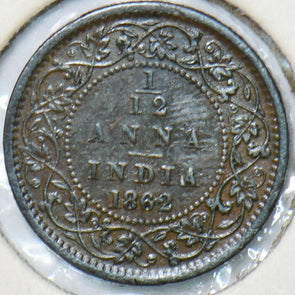 British India 1862 1/12 Anna 295923 combine shipping