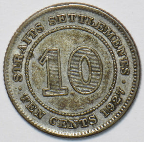 Straits Settlements 1927 10 Cents 151434 combine shipping