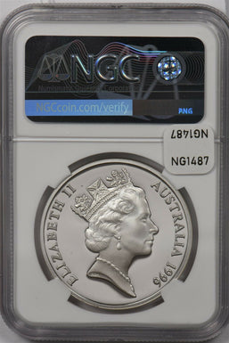 Australia 1996 5 Dollar silver NGC Proof 70UC Stockman Perfect 70 NG1487 combine