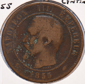 France 1855 A 10 Centimes Eagle animal 900578 combine shipping