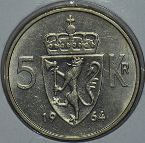 Norway 1964 5 Kroner 290829 combine shipping