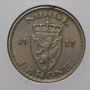 Norway 1957 Krone Lion animal  900814 combine shipping
