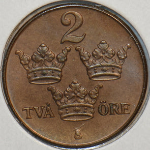 Sweden 1950 2 Ore 195501 combine shipping